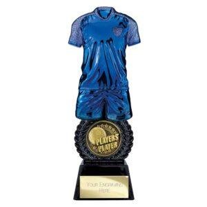 Intensity Football Players Player Award Blue & Carbon Black