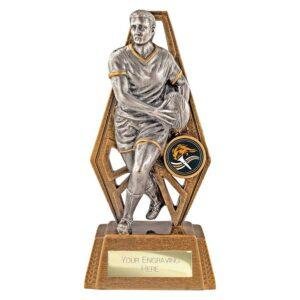 Immense Rugby Award Antique Gold & Silver - Image 2
