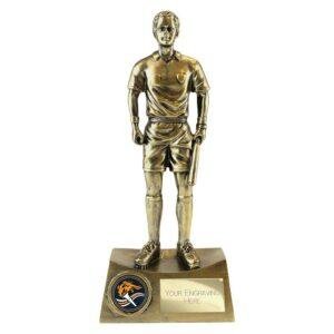 The Classic Linesman Award Metallic Antique Gold – 225mm - Image 3
