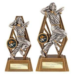 Immense Cricket Fielder Award Antique Gold & Silver TrophyImmense Cricket Fielder Award Antique Gold & Silver Trophy - Image 1