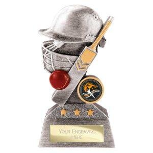 Smash Cricket Award Antique Silver & Gold - Image 4