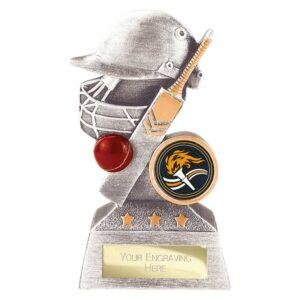Smash Cricket Award Antique Silver & Gold - Image 2