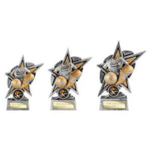 Speedstar Football Award – Antique Silver & Gold Football Trophy