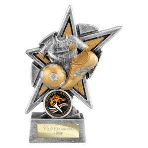Speedstar Football Award – Antique Silver & Gold Football Trophy - Image 4