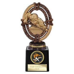 Maverick Legend Block Pool Snooker Bronze Trophy - Image 4