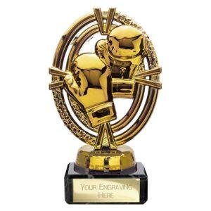 Maverick Legend Block Boxing Trophy – Fusion Gold - Image 6