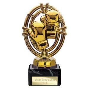Maverick Legend Block Boxing Trophy – Fusion Gold - Image 5