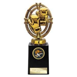 Maverick Legend Block Boxing Trophy – Fusion Gold - Image 3