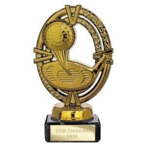 Maverick Legend Block Golf Fusion Gold Trophy - Image 7