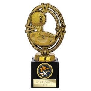 Maverick Legend Block Golf Fusion Gold Trophy - Image 5