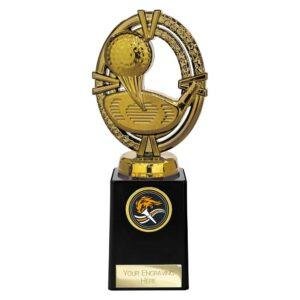Maverick Legend Block Golf Fusion Gold Trophy - Image 4