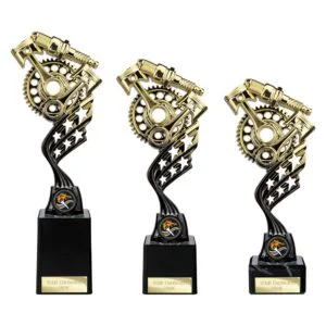 Innov8 Motorsport Plastic Trophy Gold & Black