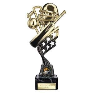 Innov8 Cricket Plastic Trophy Gold & Black - Image 4