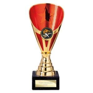 Rising Stars Premium Plastic Trophy Gold & Red - Image 4