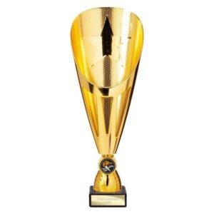 Rising Stars Deluxe Plastic Laser Cup Trophy – Gold - Image 6